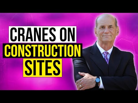 Cranes on construction sites