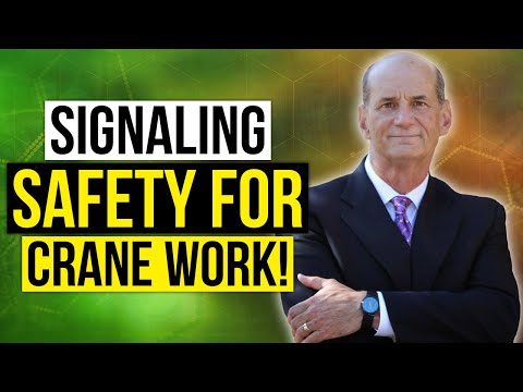 Signaling safety for crane work!